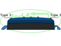 Volvo FH 2012+ toplamp warm wit type 3