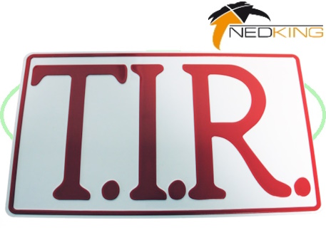 T.I.R. bord Wit (rood)