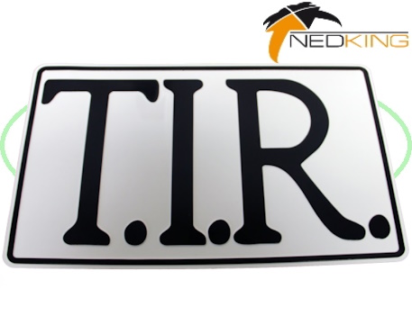 T.I.R. bord Wit (zwart)