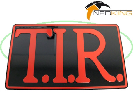 T.I.R. bord zwart (Rood)