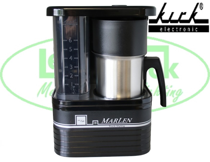 Kirk 6 kops koffiezetter zwart deluxe(24V)