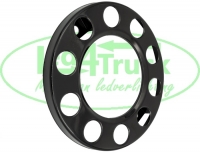 Opstapring staal  open (stalen velg) Zwart 22.5 inch