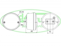 Hamburgerlamp LED  zelf instelbaar (VC-5500 serie)