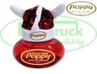 Poppy Deens pluche vikking muts rood