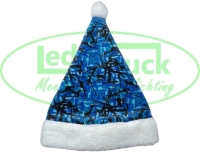 Deens Pluche kerstmuts Blauw