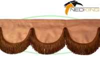 Raamband Alcantara/suede look cognac bruin