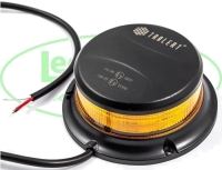 Led zwaailamp amber met amber lens