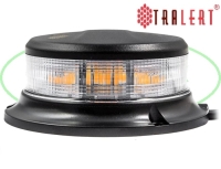 Led zwaailamp amber met heldere lens