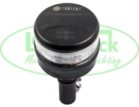 Led zwaailamp amber met heldere lens (din montage)