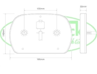 Achterlicht Slimline Rechts 6-PIN (200EU serie)