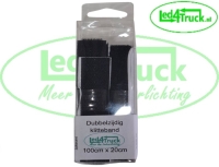 Zelf klevende klittenband Zwart 1 meter