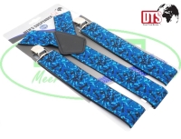 Deens pluche bretels blauw