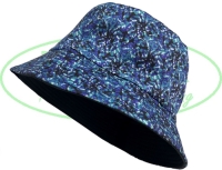 Deens pluche vis hoedje Blauw