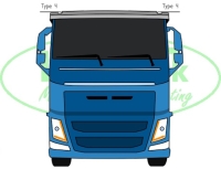 Volvo FH 2012+ toplamp Dual warm wit-Amber type 4