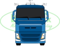 Volvo FH 2012+ toplamp Amber type 3