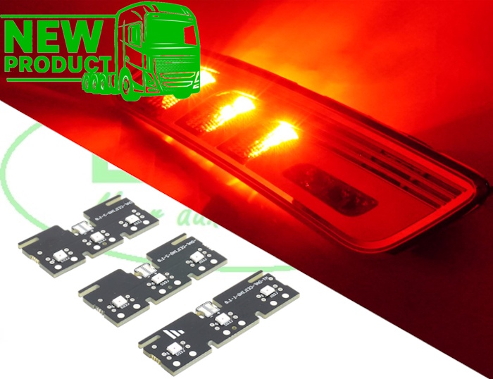 Daf XG interieurverlichting ombouwset Rood